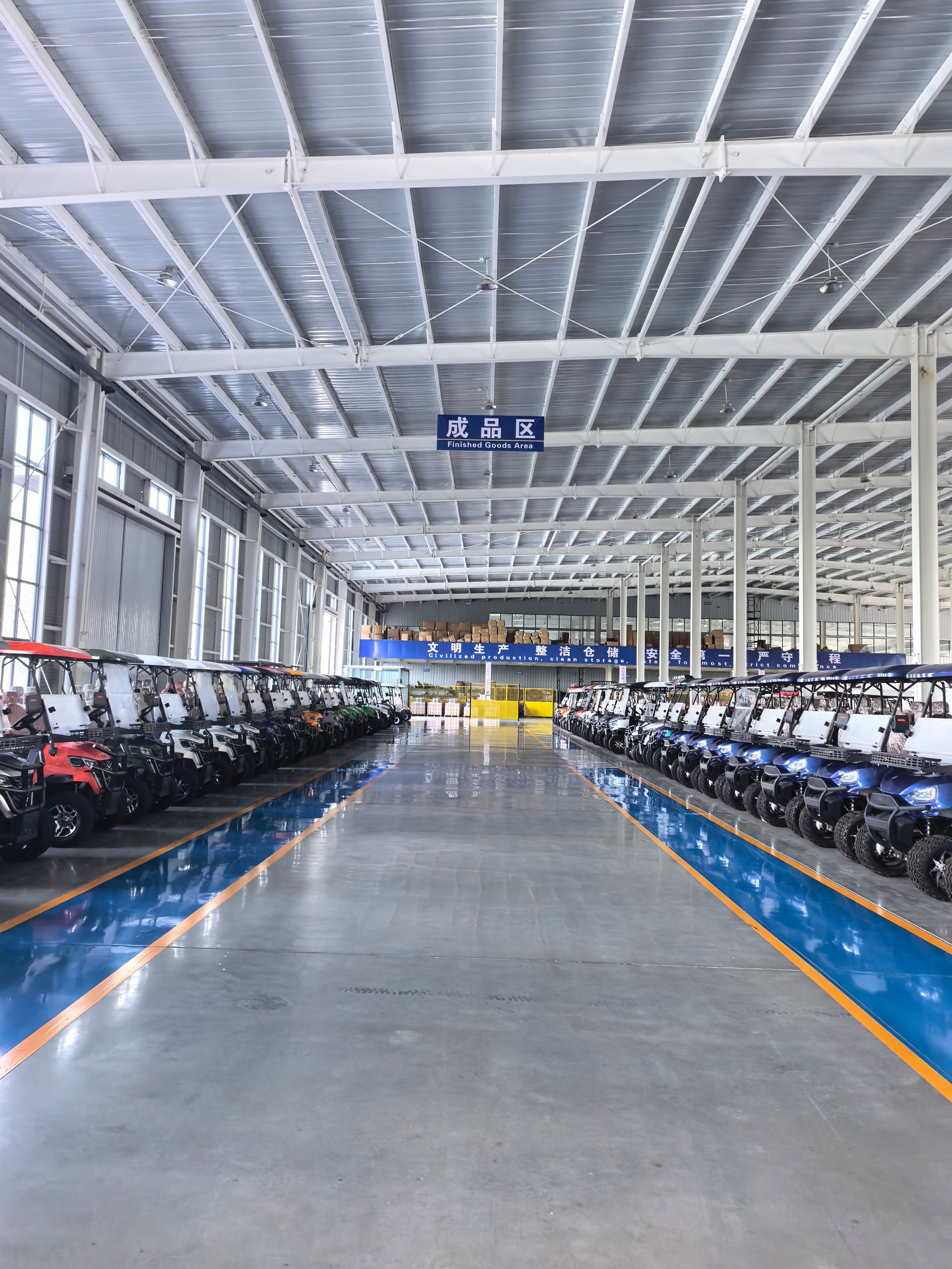 Electric vehicles arranged for wholesale supply at the factory